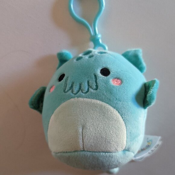 NWOT 3.5" Theotto Cthulhu Squishmallows Purse Clip On Mini Plush Sea Creature - Picture 2 of 4